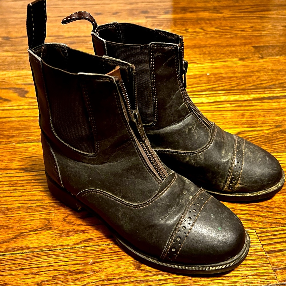 Riding Boots Riding Sport Kids Zip Paddock Brown